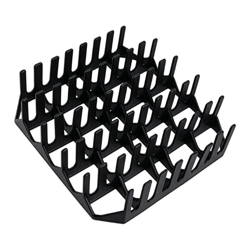 Kitchen Cooking Rack for Hot Dogs and Sausages, Square Rack for Counter Staging, Cookout Serving and Group Meals
