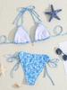 Lace Starfish Pendant Triangle Cup Sexy Two Piece Bikini Set Elegant