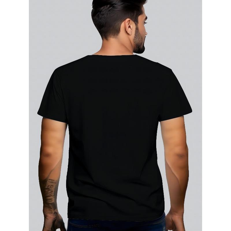 Herren Baumwoll T-Shirt mit Zebra-Streifen - Lockere Passform, Kurze Ärmel, Rundhalsausschnitt, Lässiges Sommer-T-Shirt mit & Streifen, Atmungsaktiv für Heißes Wetter