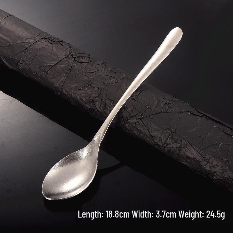 

Pure Titanium Heart-Shaped Spoon: Crystal Ice Design for Household, Picnic, and Camping - Multi-functional and Portable