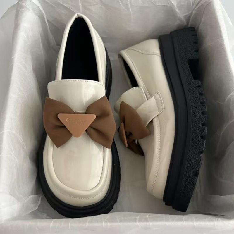 Fashion Women Mary Janes Shoes Spring Autumn New Fashion Thick Soles Shallow Shoes for Women Dress Students Women Lolita Loafers Pumps