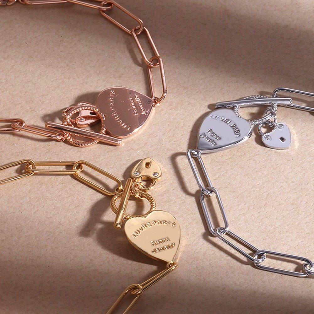 [Luvre Paris] Louvre Heart Bracelet Ba0464