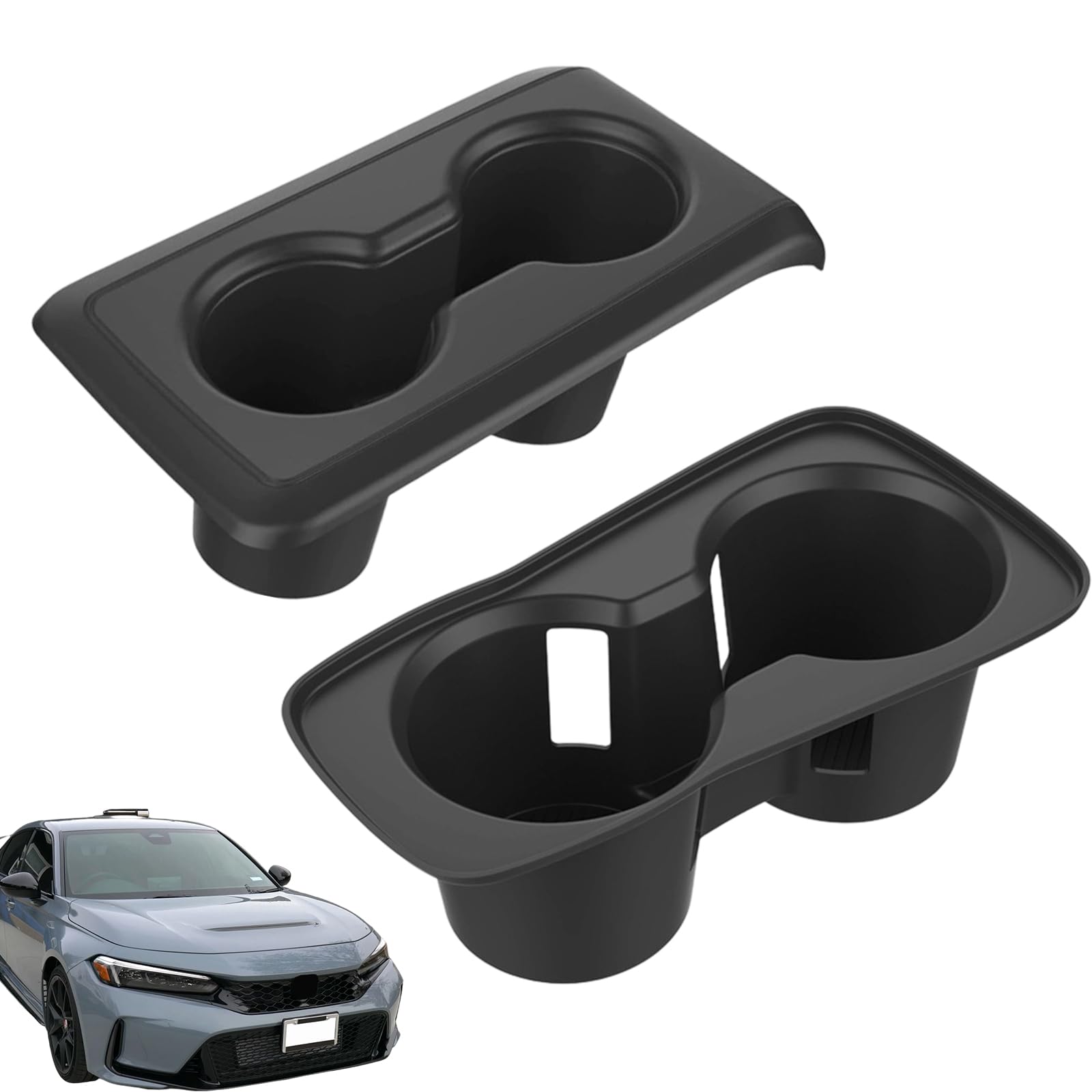 

Комплект накладок на подстаканники Honda Civic Type R FL5 для центральной консоли и задних сидений 2021 и Полностью Легко Чистящийся Центральный Сиденье (Сентябрь позже) -