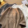 Summer American Retro Ins Fashion Brand Fashion Casual Loose Short Sleeve Youth Popular All-match Round Neck Half Sleeve Clothes