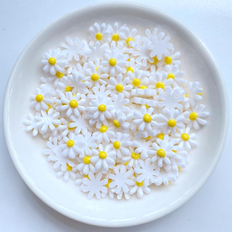 50Pcs New Cute Mini Chrysanthemum Flat Back Resin Cabochons Scrapbooking DIY Jewelry Craft Decoration Accessorie