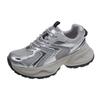Sneakers Women's 2024 New Comfortable Versatile Breathable Mesh Heightening White Shoes Casual Sports Shoes