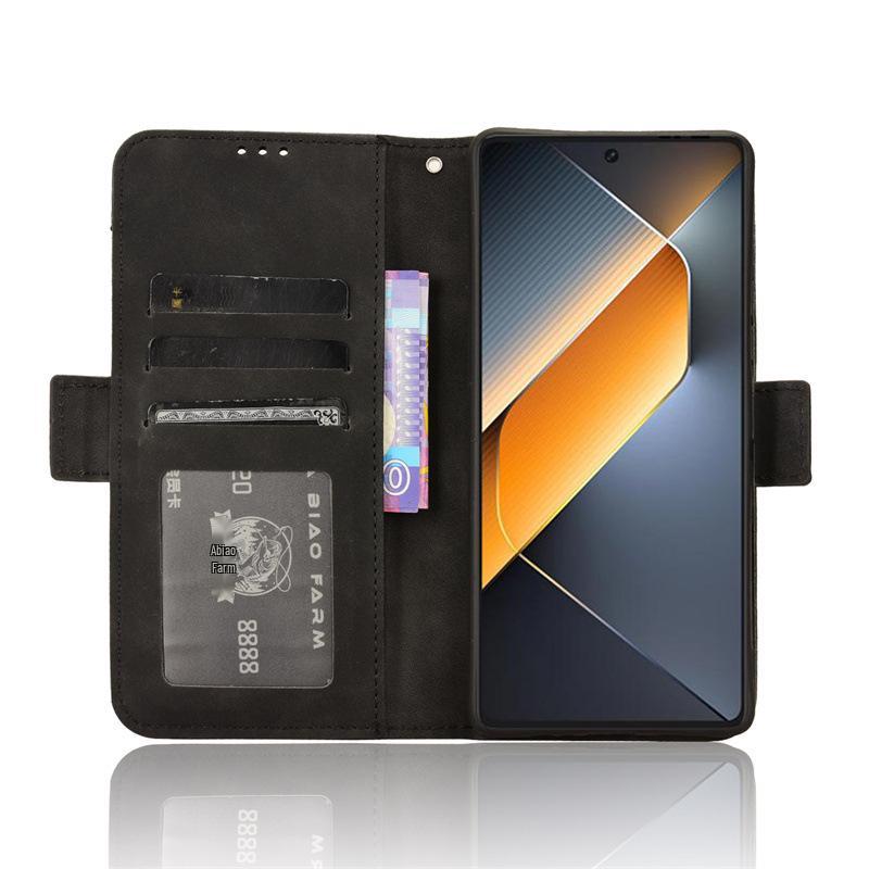 Tecno Pova 6 Pro 5G Leather Case with Multi-Card Slots and Flip Cover
