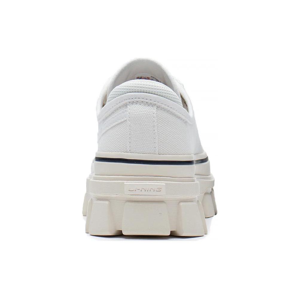 Li Ning CF Tracing Slip Resistant Abrasion Resistant Low top Sports Casual Shoes Unisex White AGCS204-1