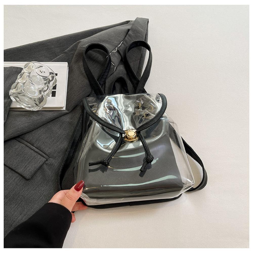 

Sweet School Backpack PVC Camping Bag Versatile Laptop Rucksack Hiking чёрный