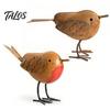 Metal Bird Figurines for Home Decor Rustic Birds Decoration, Outdoor Garden Statue Decorative Ornaments, Iron Statues Living Room Distressed Figurine