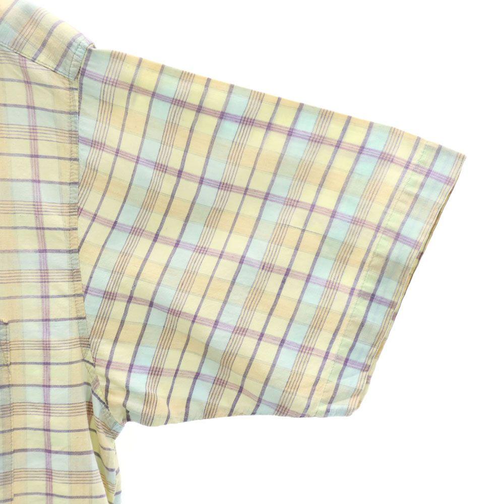 Denim Chic THE LATEST MODEL 60s Vintage Check Short Sleeve Open Collar Shirt Men's Used