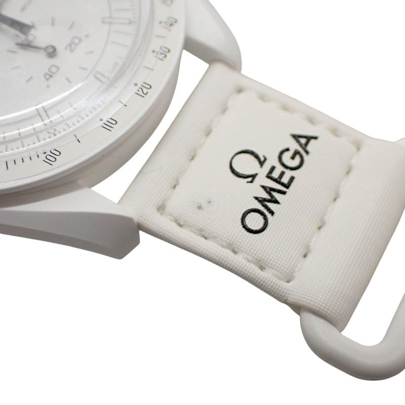 Omega SO33W700 Watches ceramic/Nylon Mens whiteDial