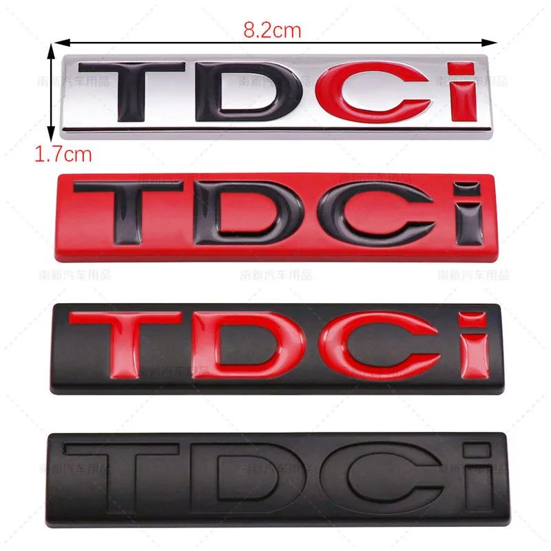 1Pc 3D Metal TDCI Logo Car Rear Trunk Emblem Tailgate Door Styling Accessory Adhesive Badge For Kuga Explorer Transit Sticker