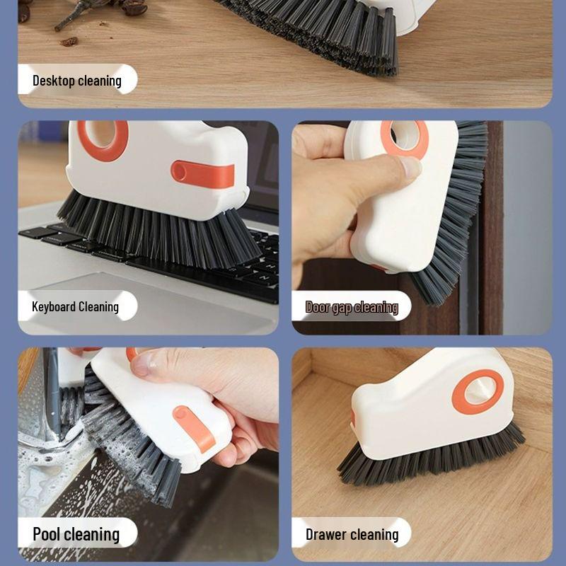 Dual-Purpose Groove & Gap Cleaning Brush for Doors and Windows