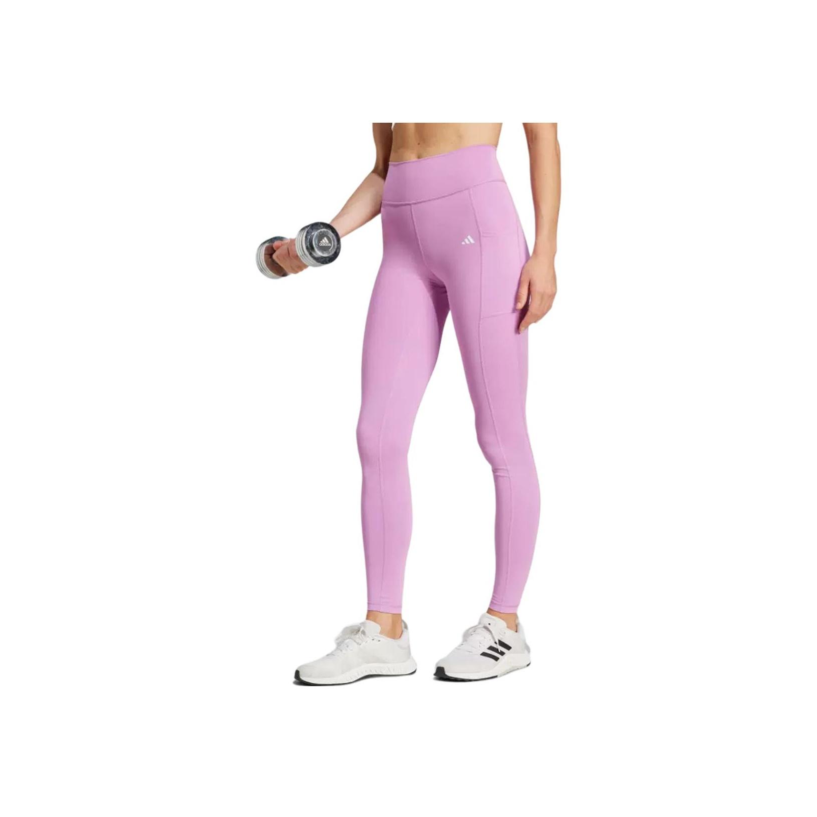 

Adidas Твердые удобные леггинсы средней посадки для занятий йогой и спортом, женские леггинсы, фиолетовые JJ0287 M