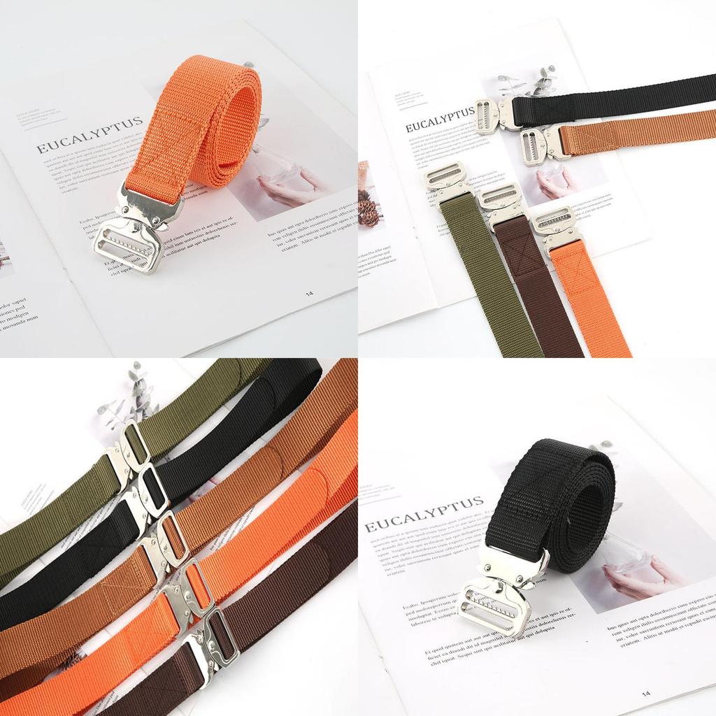 Men Women Canvas Belt With Quickrelease Plastic Buckle For Outdoor Gear And Casual Wear