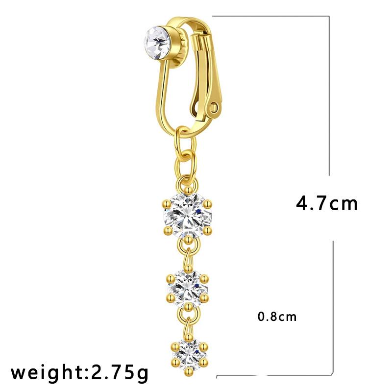 Stylish No-Clip Navel Ring and Stud Collection