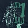 Star Wars: The Mandalorian Unisex Adult No. 1 Dad Mando T-Shirt
