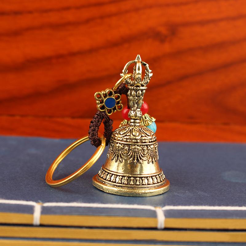 Retro Copper Bell Wind Chimes Brass Crafts Die-Casting Falling Wind Chimes Tibetan Bronze Bell Ideas Copper Bell Pendant