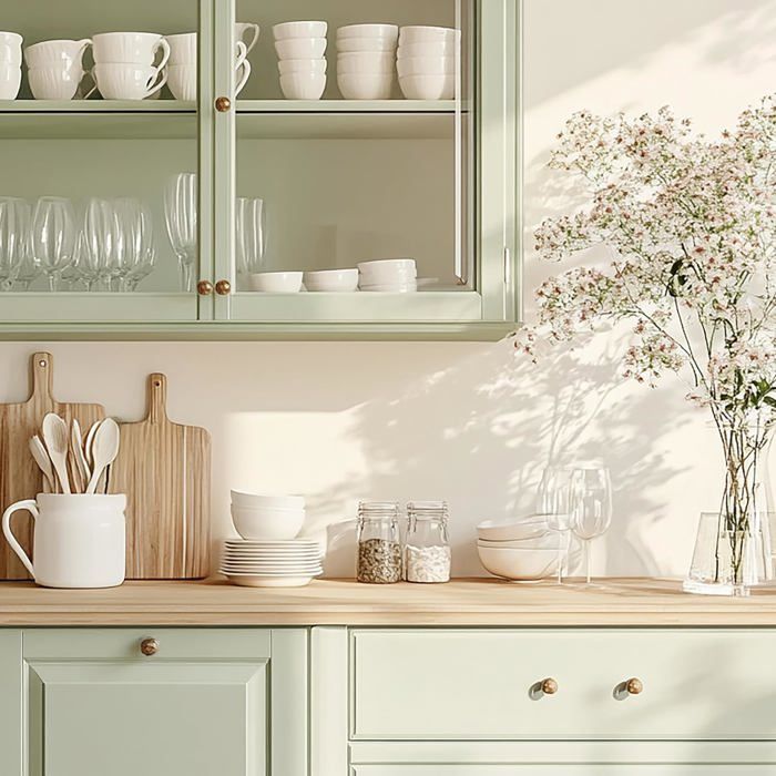 Peinture à la Craie Vert Gris - Creative Deco - 1L - Mat et Lavable - Rénovation Meubles