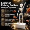 3D Tištěná Dekorace Tančící Lebka do Akvária Gotická Halloweenská Dynamická Kostra Krajinářství Akvária