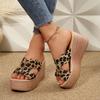 Women Slippers 2025 New Summer Wedges Platform Sandals Women Beach Slippers Trend Casual High Heels Ladies Shoes Slides Women