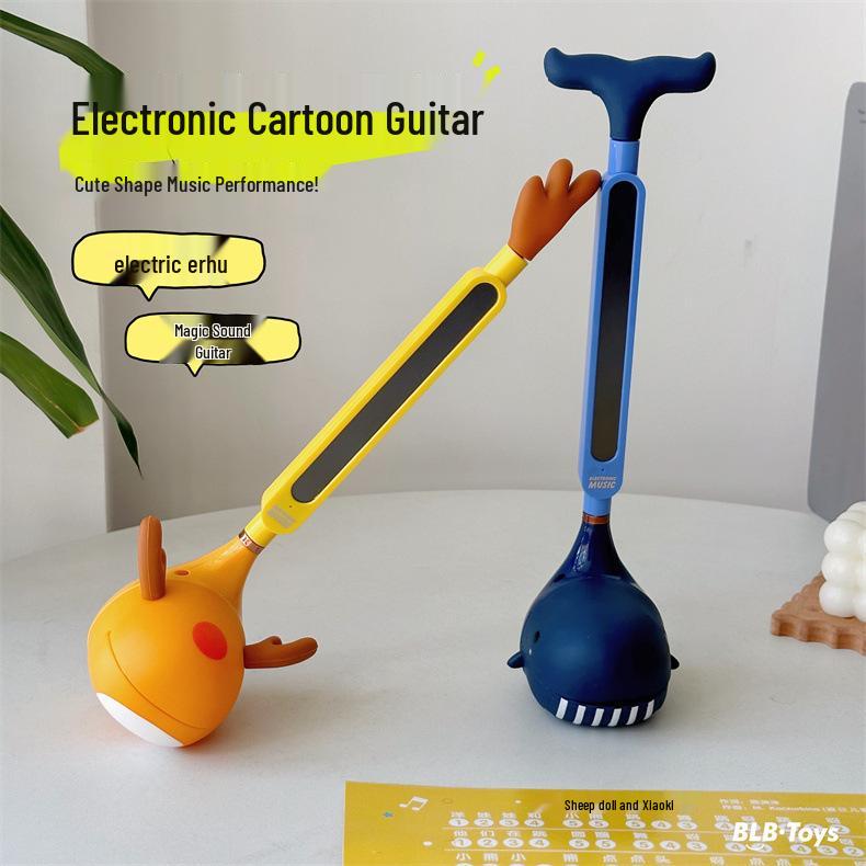 Electric Guitar Erhu Musical Instrument - Children's Creative Electronic Sound Toy