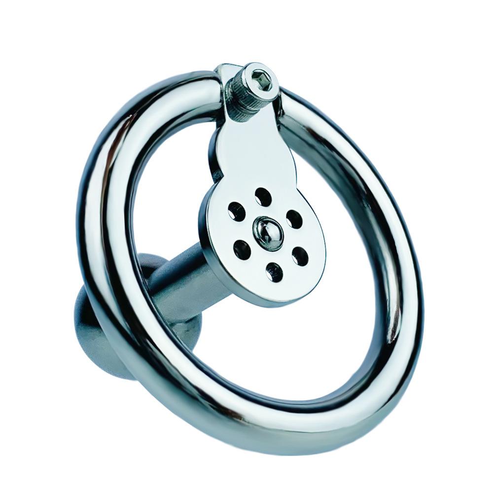 Men's Penis Lock Short Chastity Lock Metal CB Lock Penis Cage Sex Toys Cock Rings Ball Stretcher Stainless Steel BDSM Sissy