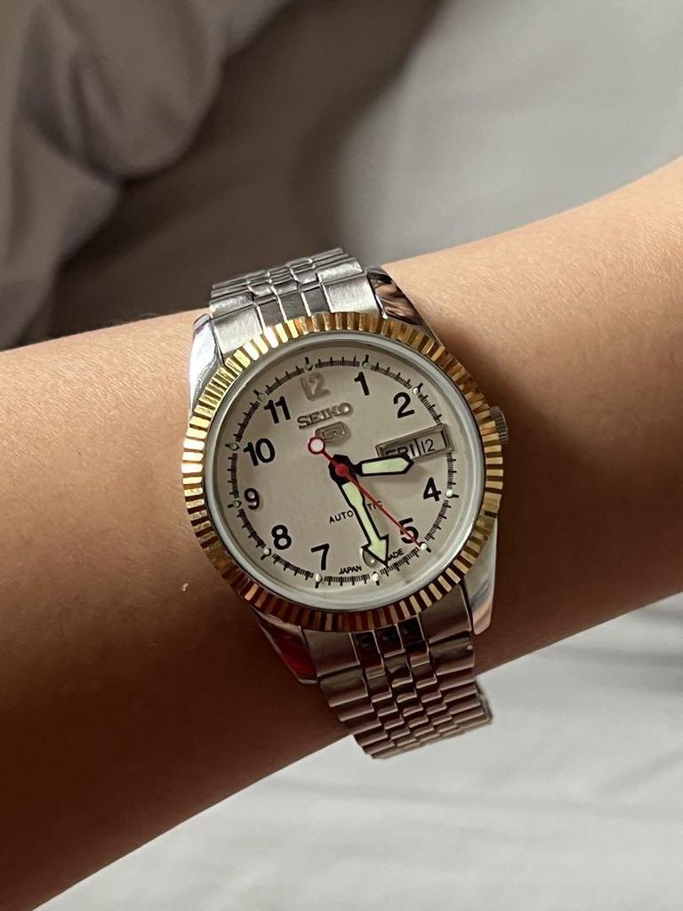 [USED] SEIKO Automatic Watch Silver Gold
