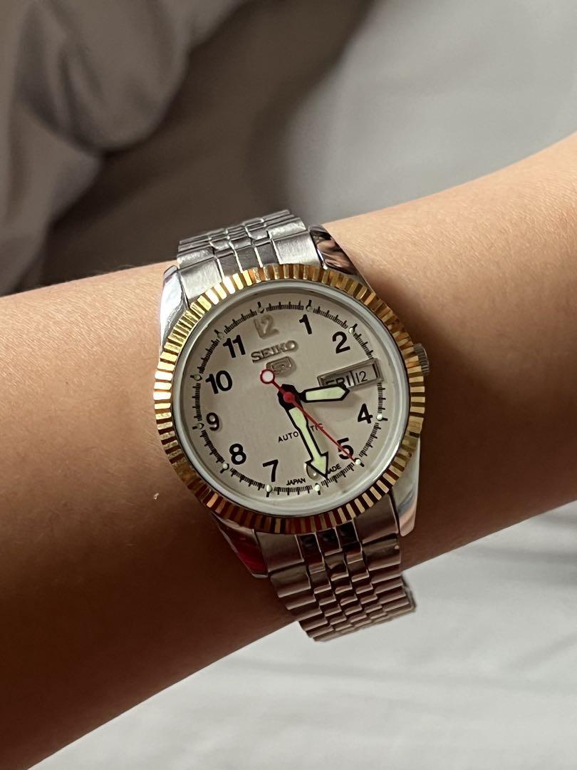 

[Б/У] SEIKO Автоматические часы Серебристые Золотистые