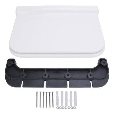 Wall Mounted Shower Bench Plastic Foldable Shower Seating for Pregnant Women Elderly Adults