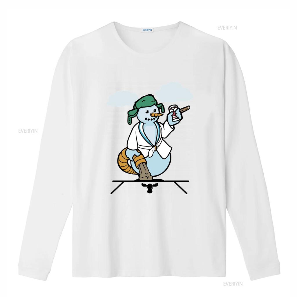 Cousin Eddie Snowman Christmas Vacation T Shirt Festive Winter Design for Holiday Fans vintage Washed homme Comfortable graphic