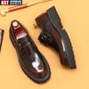Italienische Lackleder Herren Abendschuhe Luxusmarke handgefertigte Mode Plattform elegante echte Leder Hochzeit Oxfords Schuhe Mann