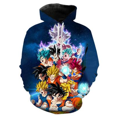 Als Ihre Wahl Sweatshirts Neue Anime Hoodies Männer Frauen Goku Casual Junge Mädchen Benutzerdefinierte 3D Druck Pullover Mantel Tops Streetwear