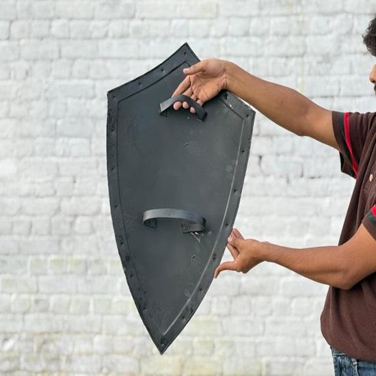 Drachen Templer Schild Handbemalt Kreuzritter Ritter Schild