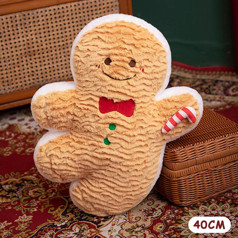 20/30/40/42/45/48Cm Colorful Christmas Decorations Plush Pillows Gingerbread Man Figurines Christmas Gifts