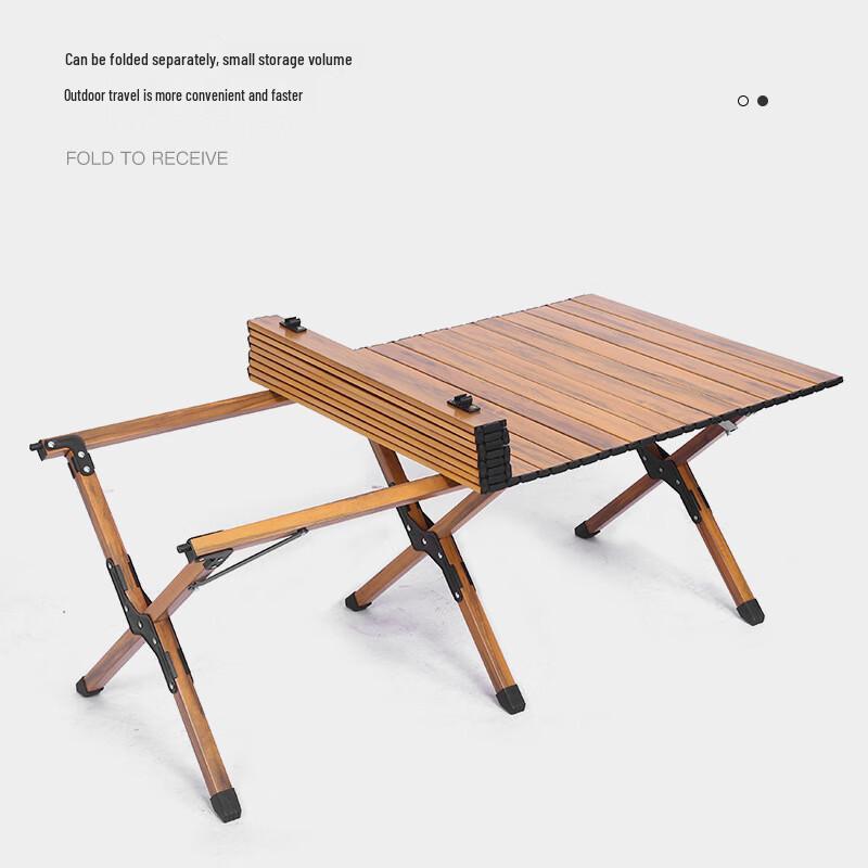 OEING Portable Folding Egg Roll Camping Table