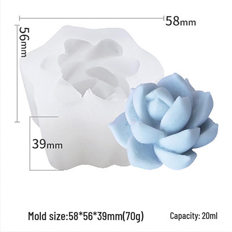 Vítězná Sukulentní Série: DIY silikonové formy na epoxidové kaktusy a svíčky v květináčích