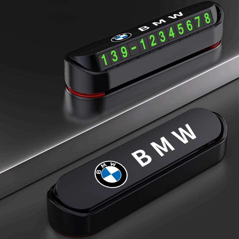 NEOW3 S85746 Car interior Temporary Parking Card Phone Number Card Plate For Bmw M Power E36 E38 E90 E60 E87 E34 E53 X3 X5 X6