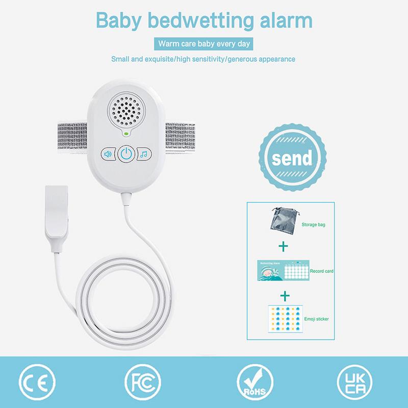 Bedwetting Sensor Alarm Baby Potty Training Wet Reminder Sleeping Enuresis Plaswekker with Loud Sound and Vibration For Babies