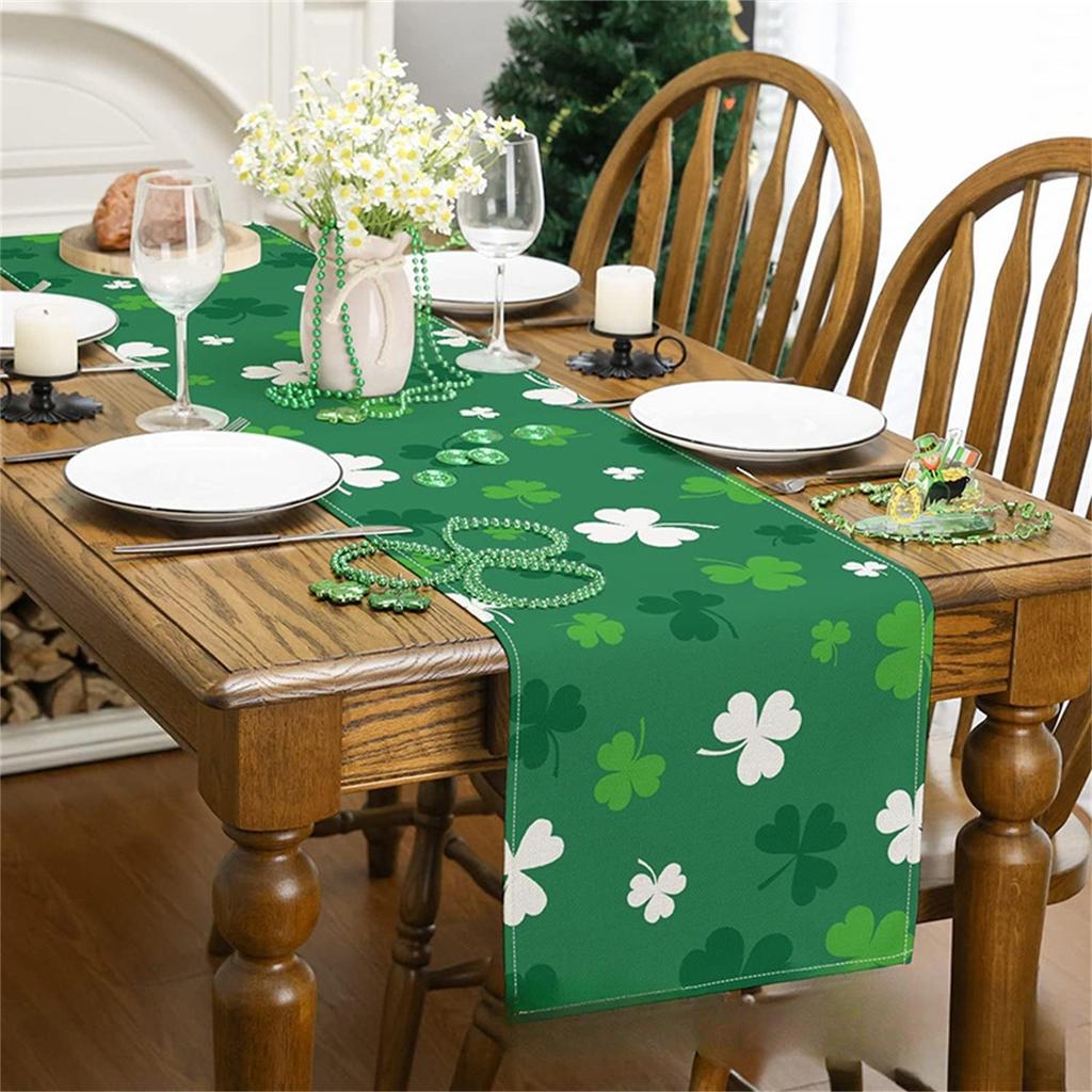 St. Paul's Green  Printed Table Banner Home Living Room Cabinet Decoration Tablecloth Mat Tea Flag Cross Border Festival Tablecloth