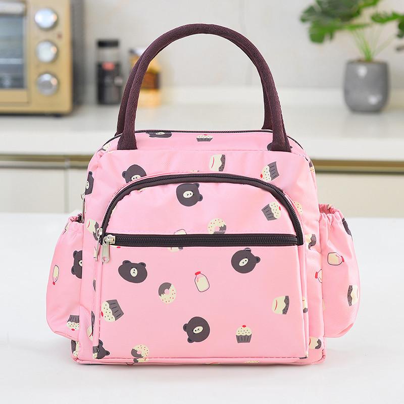 Handbag Women'S Small Cloth Bag Thickened Women'S Bento Lunch Box Bag Mom Carries Bag To Work Crossbody With Rice Bag