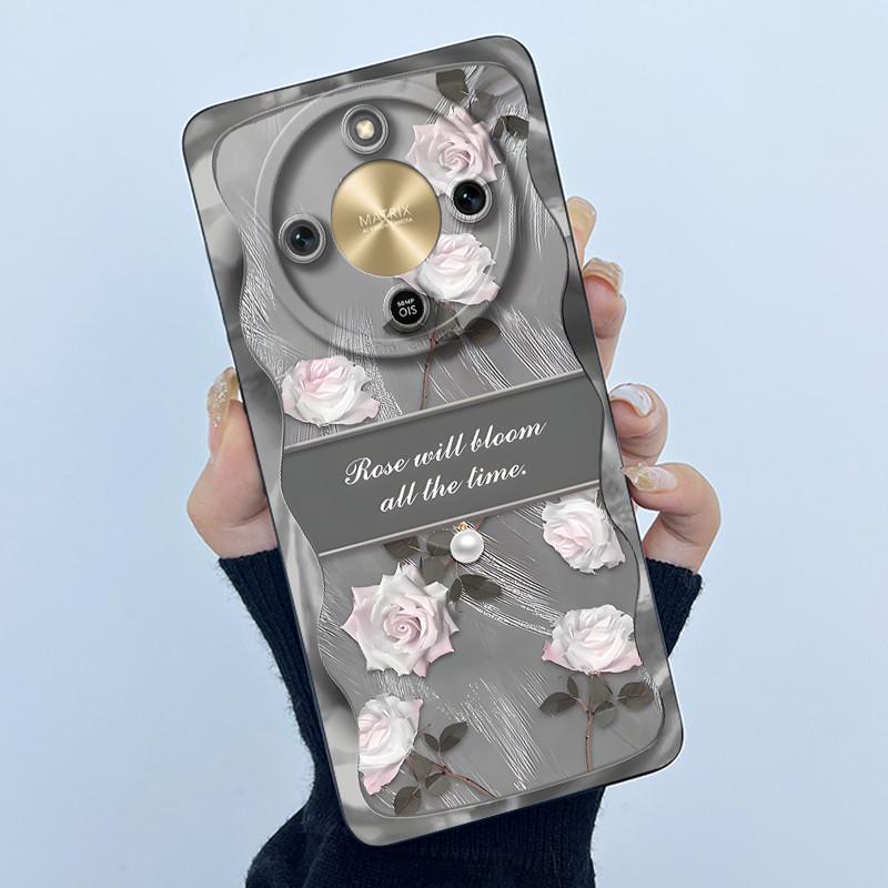 For Honor X9d 5G Case MTN-NX1 Fashion Simplicity Oil Painting Floral Silicone Soft Phone Casing New Design Shockproof Back Cover