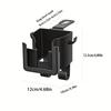 S Universal Car Seat Back Storage Organizer With Cup Holder, Phone Holder & Hooks, Space-Saving Car Organizer For Bottles