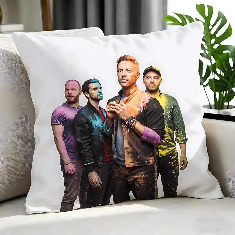 Pop Coldplay Cushion Cover Cushion Cover Set 4Pcs 50X50 45X45 40X40 Pillowcase Decorative Sofa Home Decor