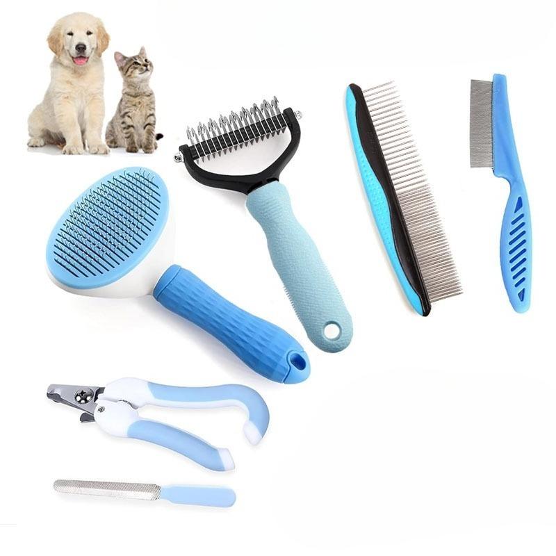 Cat Comb Pet Supplies Set, Dog Comb, Hair Removal and Cleaning Wonder, Special Cat Flea Comb