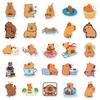 50 Capybara Cartoon Stickers: Cute Animal Decorations for Water Cups, Phones, and More!