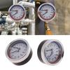 0-120℃ Pressure Gauges for Floor Heating 1/4inch Thermomanometer Boiler Temperature Pressure Gauges Metal