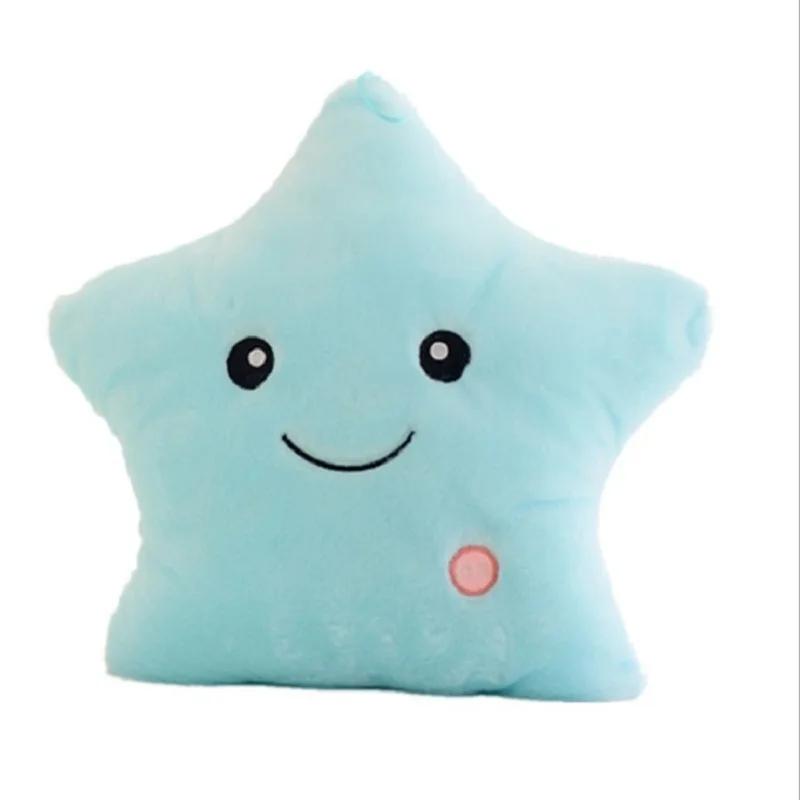 Colorful Glowing Pillow Cute Five-pointed Star Glowing Plush Doll