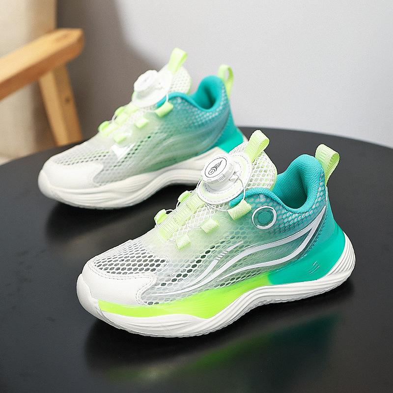 Spring Mesh Boys Sneakers Breathable Casual Running Shoes for Middle and Big Kids Lightweight Comfortable Trendy